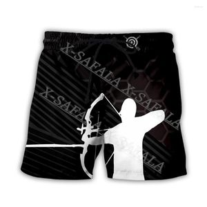 Pantalones cortos para hombre, equipo de tiro con arco, jugador, regalo personalizado, natación, verano, playa, vacaciones, pantalones deportivos, medio pantalón-10