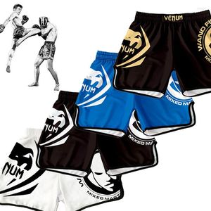 Pantalones cortos para hombres Boxeo Hombres Entrenamiento Combate Lucha Competición Estiramiento Muay Thai MMA Deportes Sanda Pantalones