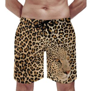 Short pour hommes Cheetah Brown Board Summer Hidden Leopard Graphic Running Surf Pantalon court Séchage rapide Vintage Oversize Maillot de bain