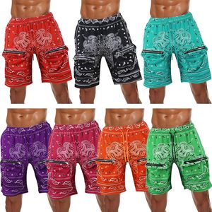 Pantalones cortos para hombre Pantalones de playa de anacardo de moda clásica transpirables y cómodos pantalones de lujo modernos suaves M ~ 3XL