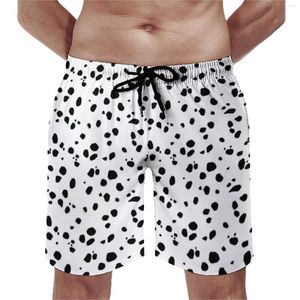 Pantalones cortos con estampado de perro dálmata para hombre