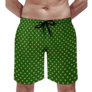 Short pour hommes, planche à pois dorés, Vintage, pantalon court de plage, personnalisé, sport, Fitness, séchage rapide, maillot de bain, cadeau