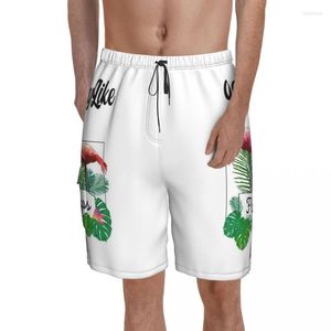 Shorts pour hommes Just Really Like Flamingos Board Pink Retro Vintage Animal Classic Beach Men Print Oversize Swimming Trunks GiftMen's Naom22