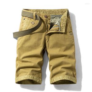 Shorts pour hommes Luulla 2023 été hommes mode Stretch coton Cargo décontracté imprimé poignets Legwear grand grand grande taille 28-38