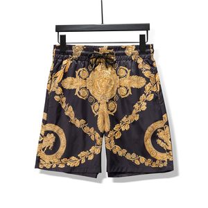 Shorts pour hommes Marque de créateur de luxe Classique Européen Hommes Court Sport Été Séchage rapide Lettres respirantes Pantalons de plage en gros Noir M-3XL