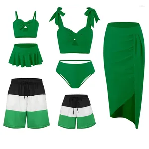 Shorts pour hommes correspondant à des maillots de bain de famille Beach Tennis Man Brésil Beachwear Boxer Gym Bikini Bikinis Ensembles Maillots de bain Sports de planche pour hommes