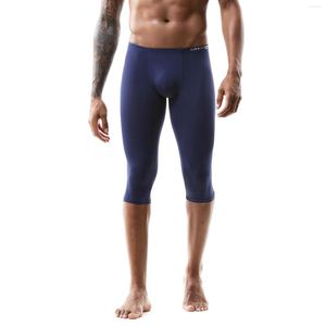 Shorts para hombres Men el￡stica cintura el￡stica leggings bulto bolsos put corta carrera de entrenamiento deportivo trajes de ba￱o atl￩tico