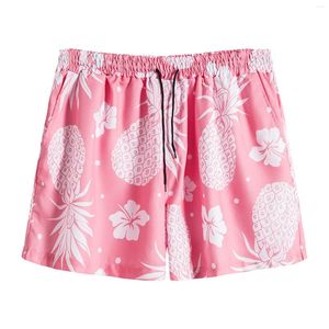 Shorts pour hommes hommes été pantalon court imprimé lâche Tether poche conseil pantalon surdimensionné Hawaii rose vêtements de nuit bas de pyjama