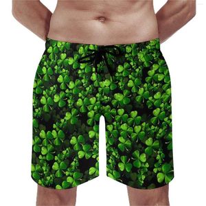 Shorts para hombres Gimnasio de San Patricio Happy Patricks Amazing Shamrocks Hawaii Beach Man Sports cómodos Trunks de natación con estampado