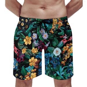 Shorts pour hommes Tropical Board Males Garden Floral Print Beach Pantalons Trenky Swim Trunks Grande Taille