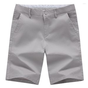 Los pantalones cortos para hombres usan pantalones medios casuales con traje occidental de verano del algodón puro delgada 2023 Colthing de alta calidad