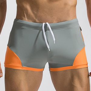 Shorts pour hommes en gros personnalisé été Simple Mini couleur unie Boxer maillots de bain pour hommes Spandex Polyeste plage ShortMen's