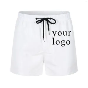 Shorts pour hommes votre propre marque de design logo / image personnalisée personnalisée partout où les femmes diy couleurs solides pantalon de plage confortable mode