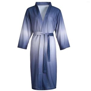 Vêtements de nuit pour hommes et femmes, motif dégradé élégant, peignoir super doux, absorbant et respirant, tenue décontractée, serviette de bain pour filles