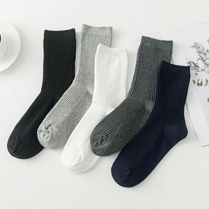 Chaussettes homme 1 paires homme uni coton travail Sport hiver blanc noir chaud thermique basket homme homme élégant haute qualité