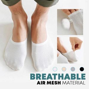 Chaussettes pour hommes 3D Arch Massage soins de santé femmes été glace soie bouche peu profonde Gel de silice Anti-off Invisible chaussette pantoufles