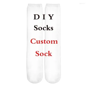 Chaussettes pour hommes 3D Imprimé DIY Custom Design Men For Women Casual Sock Trop