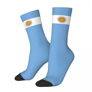 Calcetines para hombres Argentina Flag Kawaii Senderismo Femme Medias Patrón de impresión Calcetín