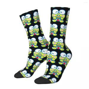 Chaussettes pour hommes Automne Hiver Funny Femmes Hommes Keroppi Hamburger Rouge Blanc Et Burger Sweat Absorbant Sports