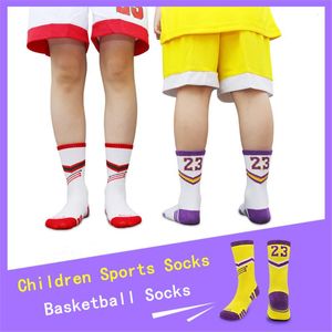 Calcetines para hombre, baloncesto para niños, ciclismo al aire libre, escalada, correr, deportes transpirables, calcetines de estrella del equipo para niños y niñas