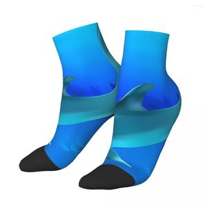 Chaussettes pour hommes dauphin sous-marin cheville 3D océan monde unisexe Hip Hop sans couture imprimé heureux bas chaussette cadeau