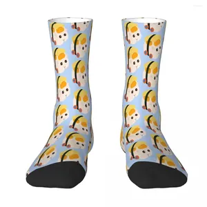 Chaussettes pour hommes oeuvre œuf tamagoyaki sushis molcar pui guina chariot chariot mascules femmes polyester bases personnalisables drôles