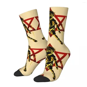 Chaussettes pour hommes chaussettes de compression drôles pour hommes Killua Zoldyck Hip Hop Vintage X Gon Kurapika Anime Boys Crew