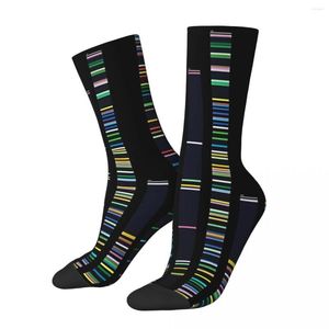 Chaussettes pour hommes Funny Crazy Sock For Men Genome Sequence Harajuku DNA Genetics Respirant Pattern Imprimé Crew Casual Gift