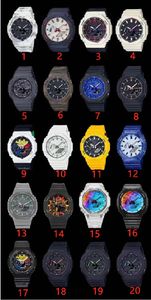 Quartz sportif pour hommes Regarder Iced Out Watch imperméable Time World Time LED AUTALATIVE LAMPE LAMPE DE LAMPE LAMPE ULTRA-TRA-TEN-TRIMABLE ASSEMBLAGE 20 COULLES