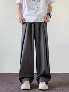Costumes masculins 2024 Pantalon de mode décontracté d'été pantalon de coton de soie glaciaire