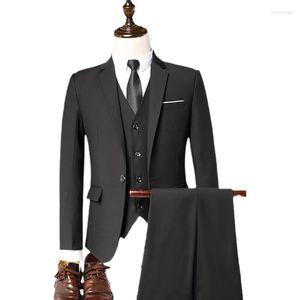 Costumes pour hommes 4 pièces veste pantalon gilet chemises mode hommes décontracté boutique robe d'affaires mariage marié costume manteau blazers pantalon