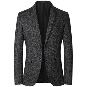 Costumes pour hommes Blazers Hommes Marque Veste Mode Slim Casual Manteaux Beau Masculino Business Vestes Hauts À Rayures 221024