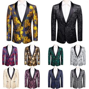 Costumes pour hommes Hi-Tie Col Châle Costume Pour Hommes Tuxedo Blazers Veste Manteau Robe De Marié Pour Mariage Banquet Bal Bal Vert Bleu Noir Beige Rouge