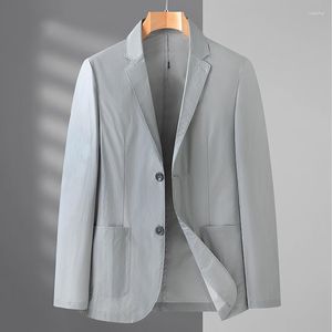 Costumes pour hommes de haute qualité Blazer hommes Style britannique élégant haut de gamme Simple affaires mode loisirs travail Shopping Gentleman costume veste