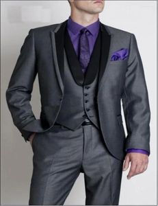 Trajes de hombre, esmoquin de novio italiano, traje de hombre, padrino de boda/vestido de novio para hombre (chaqueta, pantalones, chaleco, corbata) occidental