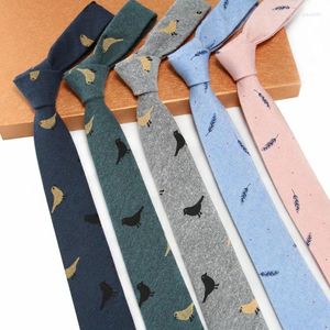 Costumes pour hommes Version coréenne de coton cravate formelle costume affaires décontracté imprimé collège Style tout Match motif de dessin animé