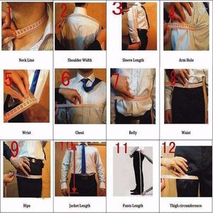 Costumes pour hommes Recommander un bouton Groom Tuxedos Groomsmen Notch Lapel Hommes Blazers (Veste Pantalon Cravate) W: 875