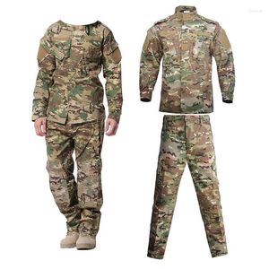 Trajes para hombres Uniforme militar táctico Camuflaje Ejército Hombres Ropa Fuerzas especiales Soldado Entrenamiento Combate Chaqueta Pantalón Traje masculino