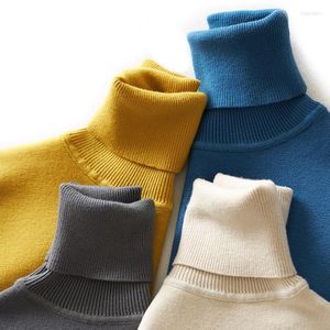 Suéteres para hombre, suéter de Cachemira de solapa alta de 11 colores para hombre, tejido cálido para otoño e invierno, calidad 2022, rojo, blanco, azul y gris