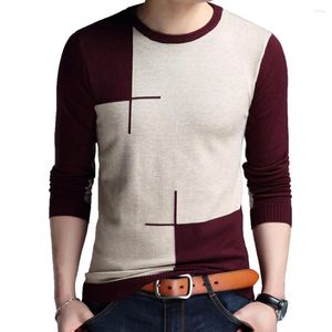 Suéteres para hombres Casual Tick Warm Winter Luxury Knitted Pull Sweater Men Wear Jersey Dress Pullover Knit Mens Male Fasions 71819