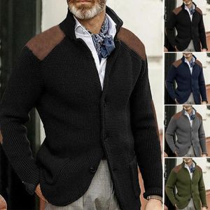 Suéteres para hombres talla grande 4xl 5xl hombres otoño tejido invierno abrigos cálidos para hombre básico top cardigans diseño de bolsillo suéter jumpers 2024