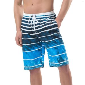 Traje de baño para hombres Ropa de playa Suelta Secado rápido Pantalones cortos de verano Pantalones de surf Rayas Big Sprinkle Entrenamiento 42x29 Hombres