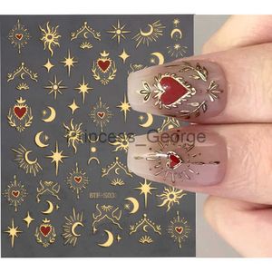 Maillots de bain pour hommes Bronzing Heart Stickers for Nails Gold Sliver Laser Butterfly Star Moon Adhésifs Sliders DIY Nail Art Accessoires Deco GLBTFS x0625 x0625 x0625 x0625