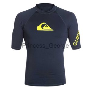 Men's Swimwear, Short Sleeve Swimming T-Shirt, UV Protection Beach Shirt, Rash Guard Surfing Diving Swimsuit, Surf Rashguard