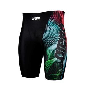 Trajes de baño para hombres Nuevos hombres Swim Jammer Bañador Bañador profesional Bañador de surf Verano Playa Lycra Protección ultravioleta de secado rápido Mallas de gimnasia Pantalones cortosHKD230621