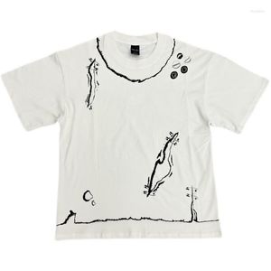T-shirts pour hommes 04SS Timbre Trombone Imprimé T-shirt À Manches Courtes Miyashit Vintage Pur Coton Design Hip Hop Street Accessoires De Mode