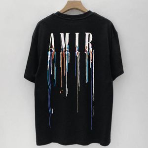 Men's T-Shirts 2022 Art Colorful Letter Print Men Short-sleeved T-shirt Summer O-Neck Tshirt For Social Club Outfits Tee Shirt Homme