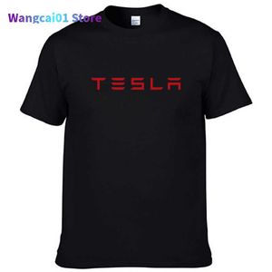 T-shirts pour hommes 2022 tesla hot sa nouvelle arrivée été hommes coton col rond T-shirt haute qualité hommes chemise pull hommes hauts 0228H23