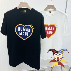 T-shirts pour hommes 2022ss HUMAN MADE T-shirt Hommes Femmes 1 Top-Quality Heart Print T-Shirt Tees T221202