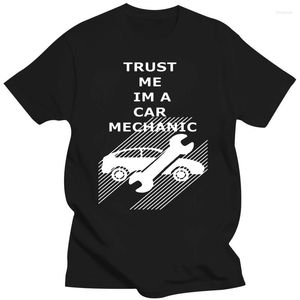 T-shirts pour hommes 2023 Cadeau d'anniversaire T-shirt Hommes Tshirt O Neck Shirt Trust Me Im A Car Mechanic Cotton Young Hip Hop Tees Cool Tops Wholesale